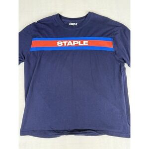 Columbiadea Kit Staple Front Logo T-Shirt Blue / Red / White Men's XL